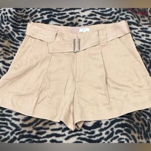 A.L.C. Women's Beige High Waist Shorts